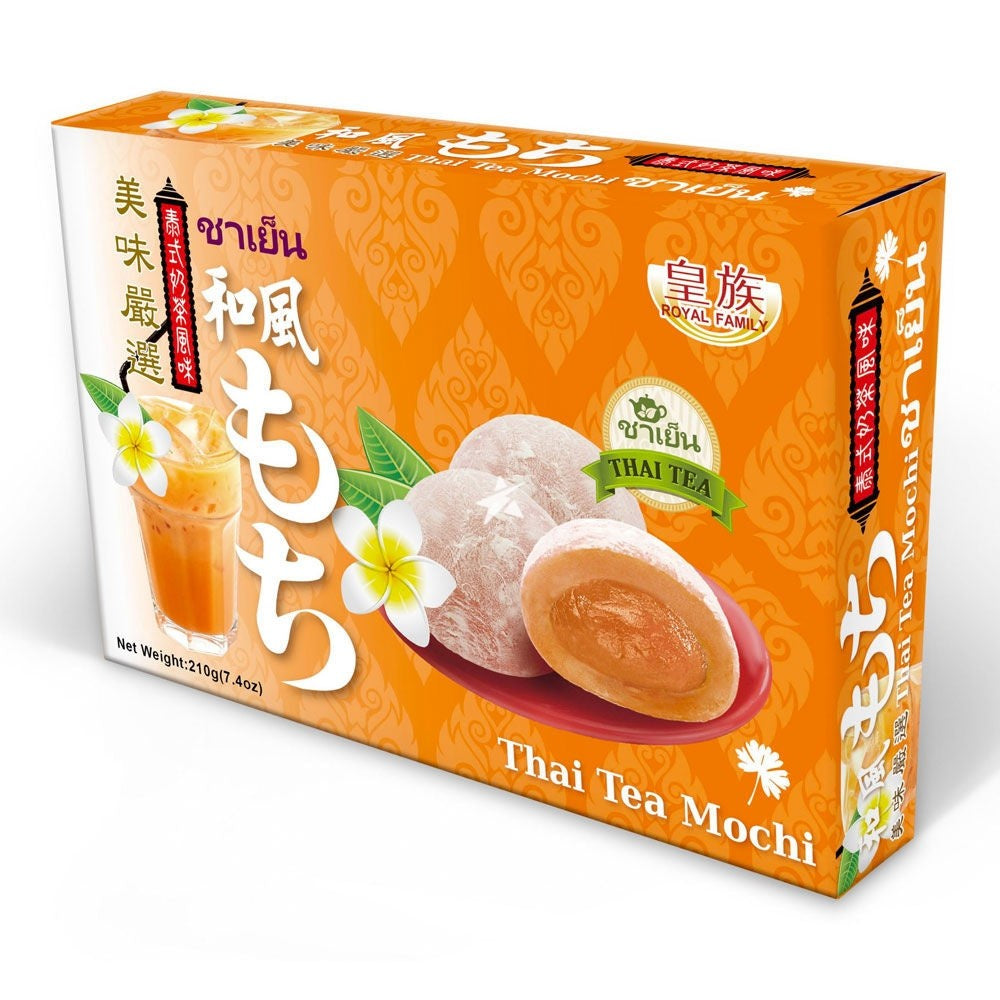 ROYAL FAMILY Thai Tea Mochi Box 210g-Alimentos-Asian Food-Akibara Xpress