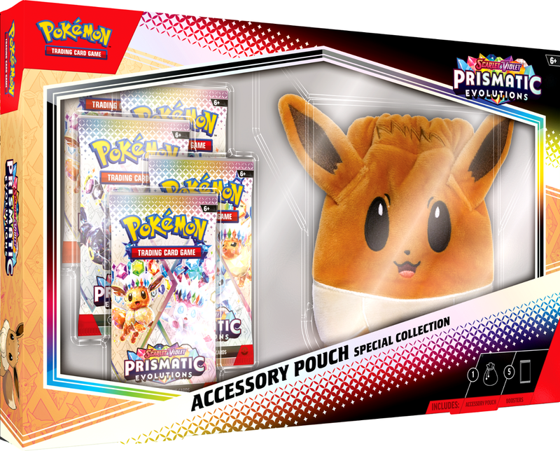 POKEMON TCG SCARLET & VIOLET 8.5 PRISMATIC EVOLUTIONS ACCESSORY POUCH SPECIAL COLLECTION INGLES