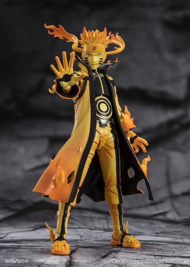 S.H.Figuarts NARUTO UZUMAKI [Kurama Link Mode] -Courageous Strength That Binds-Figuras-BANDAI-Akibara Xpress