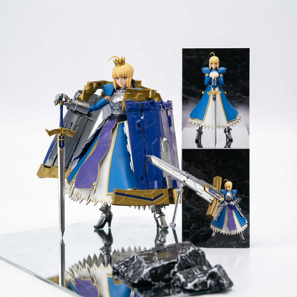 Saber/altria Arthur Pendragon & Hengen Seshi Excalibur Fate-Figuras-Tamashi Nations-Akibara Xpress