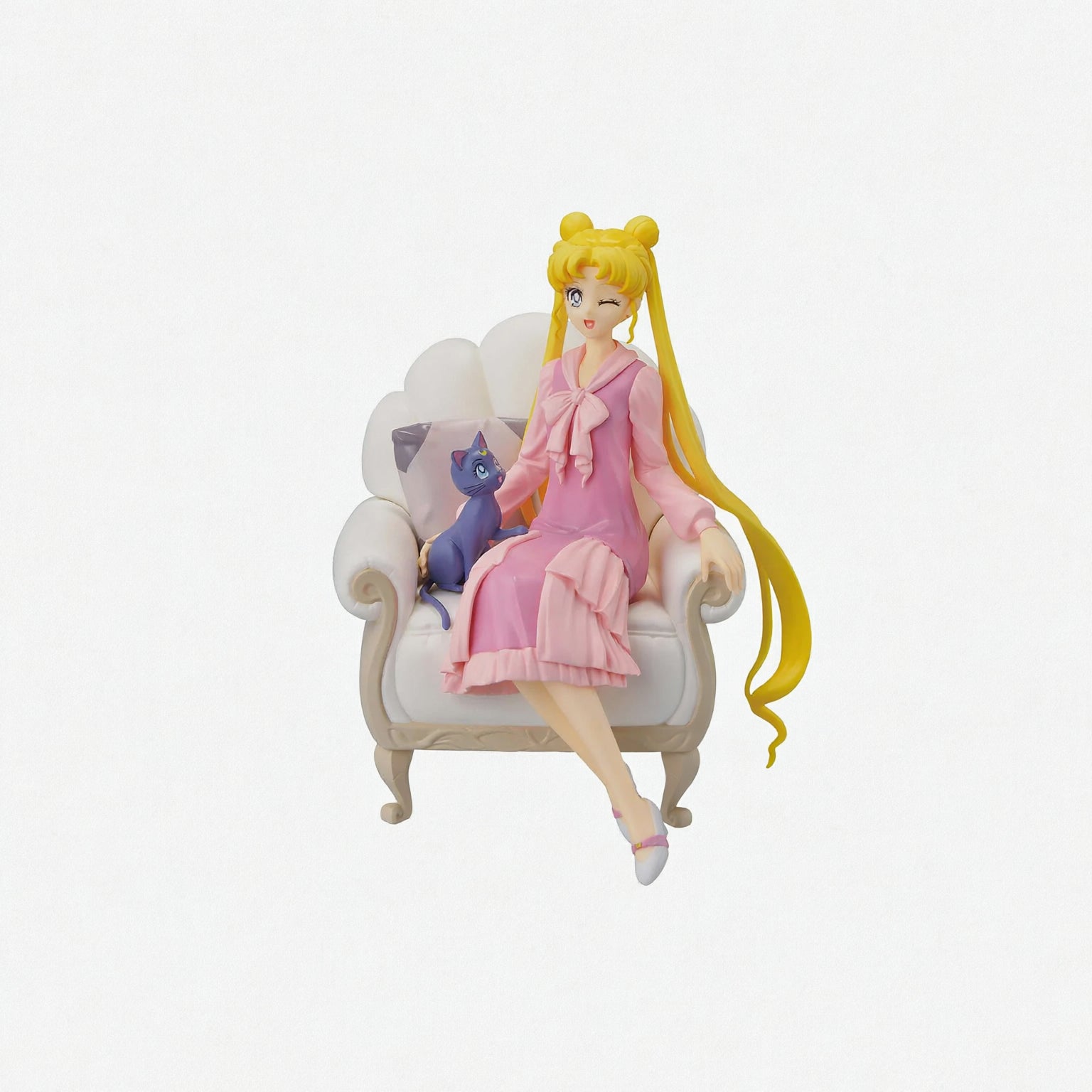 Sailor Moon Cosmos The Movie Usagi and Luna Antique Style Ichiban Statue-Figuras-BANPRESTO-Akibara Xpress