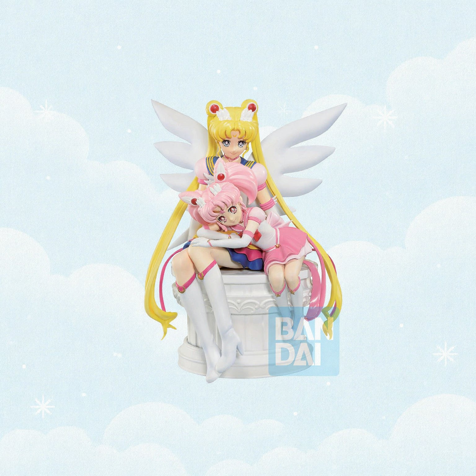 SAILOR MOON ETERNAL THE MOVIE ETERNAL SAILOR MOON AND ETERNAL SAILOR CHIBI MOON ETERNAL SAILOR GUARDIANS ICHIBAN STATUE-Figuras-Ichibansho-Akibara Xpress