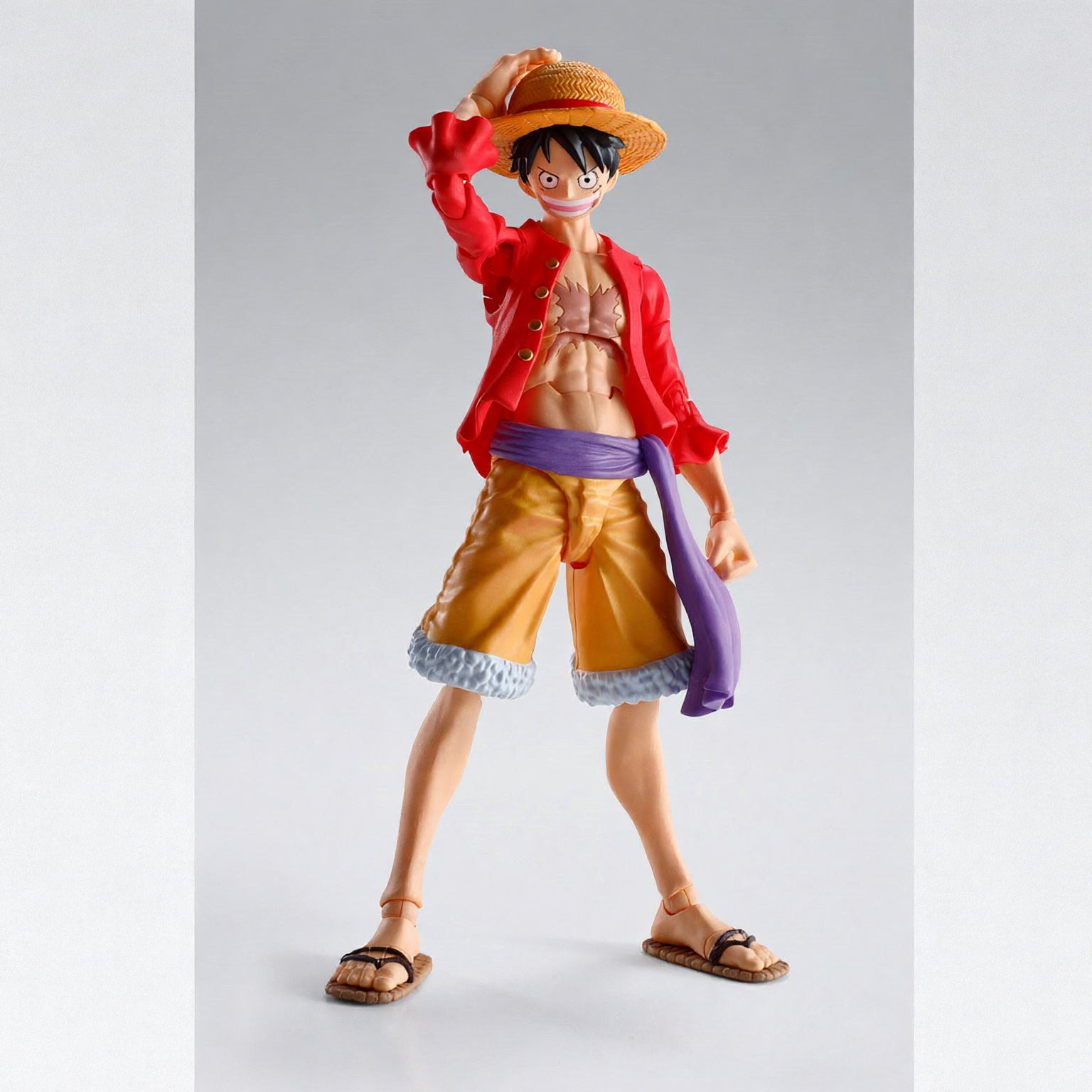 SH FIGUARTS MONKEY D LUFFY THE RAID ON ONIGASHIMA BLUE FIN-Figuras-BANDAI-Akibara Xpress