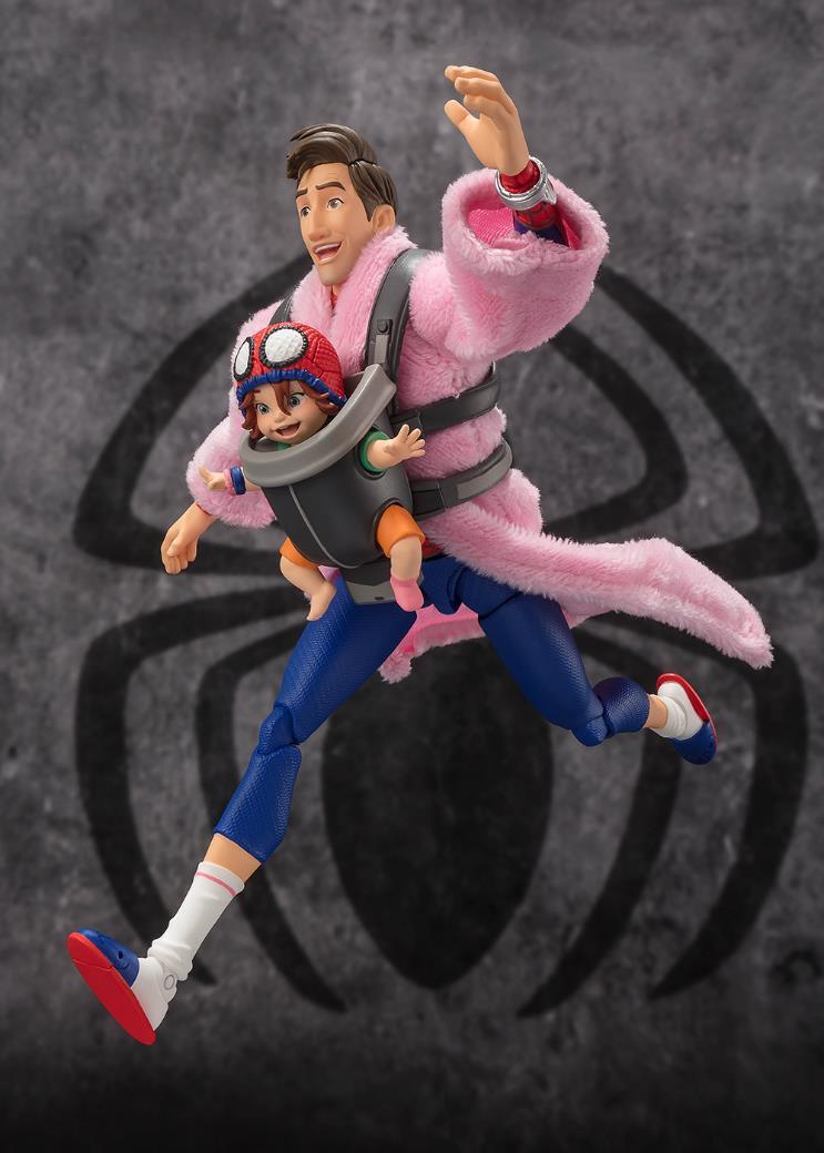 SH FIGUARTS PETER B. PARKER & MAYDAY PARKER (SPIDER-MAN ACROSS THE SPIDER-VERSE)-Figuras-BANDAI-Akibara Xpress