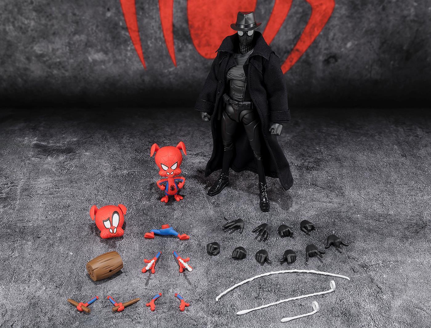 SH FIGUARTS SPIDERMAN NOIR & SPIDERHAM (SPIDERMAN:ACROSS THE SPIDERVERSE)-Figuras-DAM-Akibara Xpress