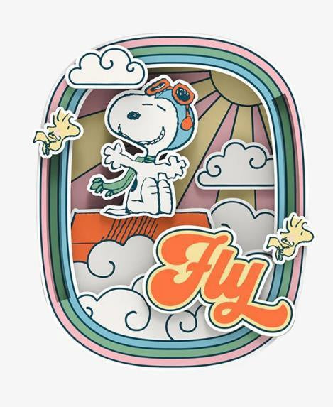 SNOOPY PILOT DREAMS WOODEN MAGNET-Figuras-Puremind-Akibara Xpress