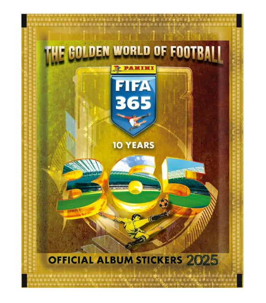 1 SOBRE  FIFA 365 2025 10 ANNIVERSARY THE GOLDEN WORLD FOOTBAL