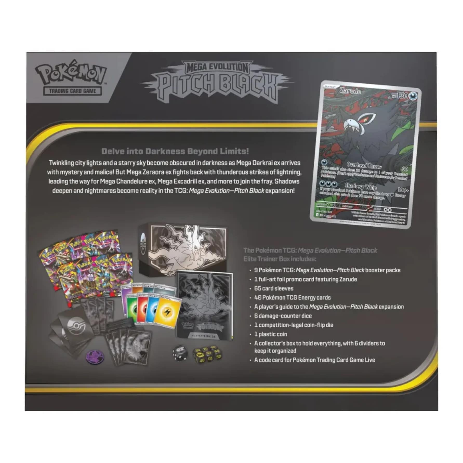 POKEMON TCG PITCH BLACK ELITE TRAINER BOX INGLES