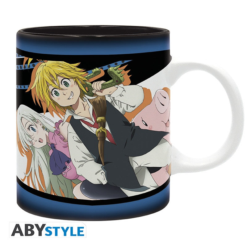 THE SEVEN DEADLY SINS - Meliodas, Elizabeth, & Hawk, 11 oz. Mug-Tazas-ABYSTYLE-Akibara Xpress