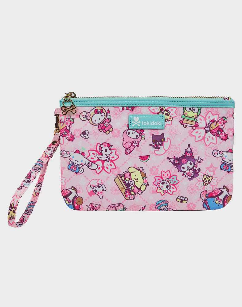 tokidoki x Hello Kitty and Friends Sakura Festival Zip Pouch Wristlet-Bolsas-TOKIDOKI-Akibara Xpress