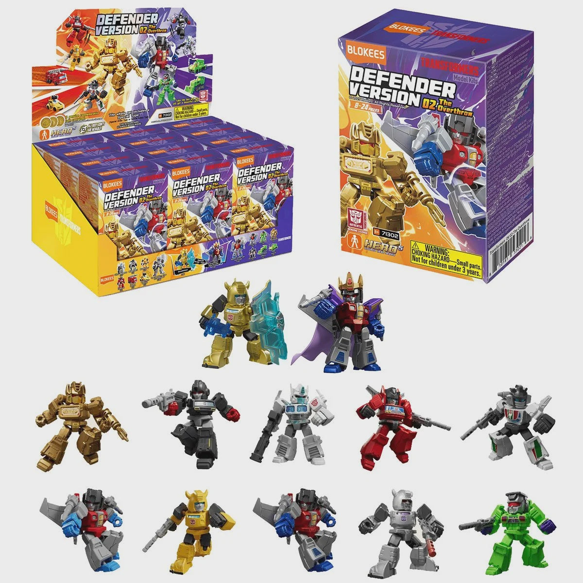TRANSFORMERS DEFENDER VERSION 02 THE OVERTHROW BLOKEES MINI MODEL KIT-Figuras-BLOKEES-Akibara Xpress