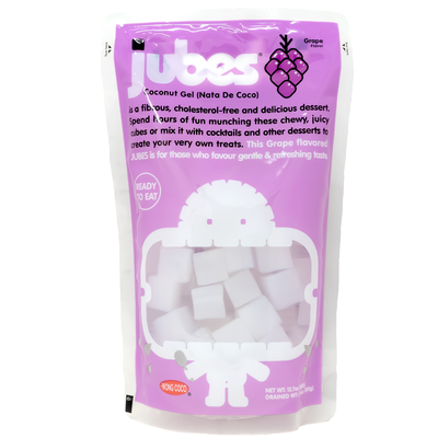 WONG COCO Jubes Nata De Coco Grape Flavor 360g-Alimentos-Asian Food-Akibara Xpress