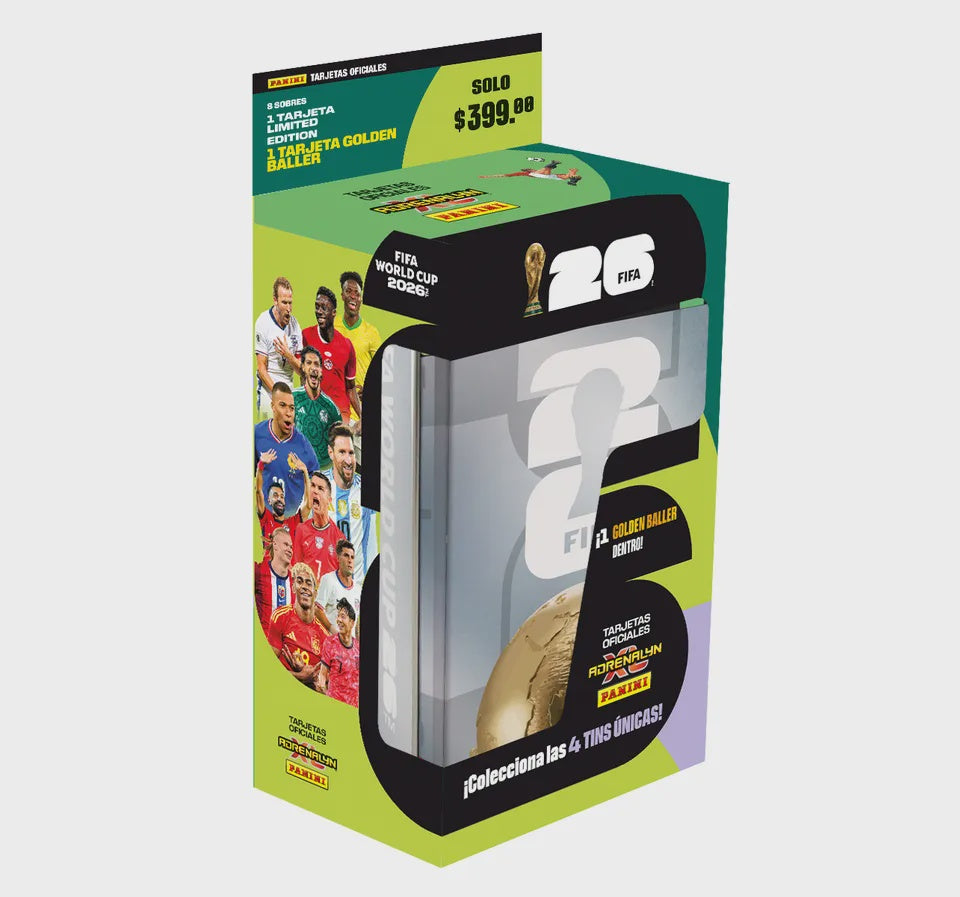 WORLD CUP 2026 TCG POCKET TIN RANDOM (4 Packets + 1 LE Card) ADRENALYN XL-Comics-PANINI-Akibara Xpress