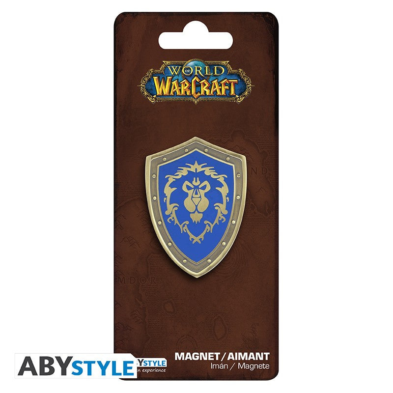 WORLD OF WARCRAFT - Premium Magnet - Alliance logo-Llaveros-ABYSTYLE-Akibara Xpress