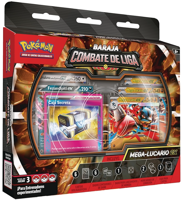 POKEMON TCG MEGA LUCARIO LEAGUE BATTLE DECK ESPANOL