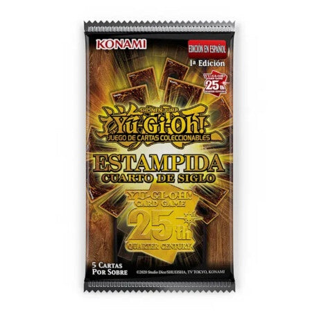 YU GI OH TCG QUARTER CENTURY STAMPEDE BOOSTER ESPANOL-TCG-Juegos de Mesa-Akibara Xpress