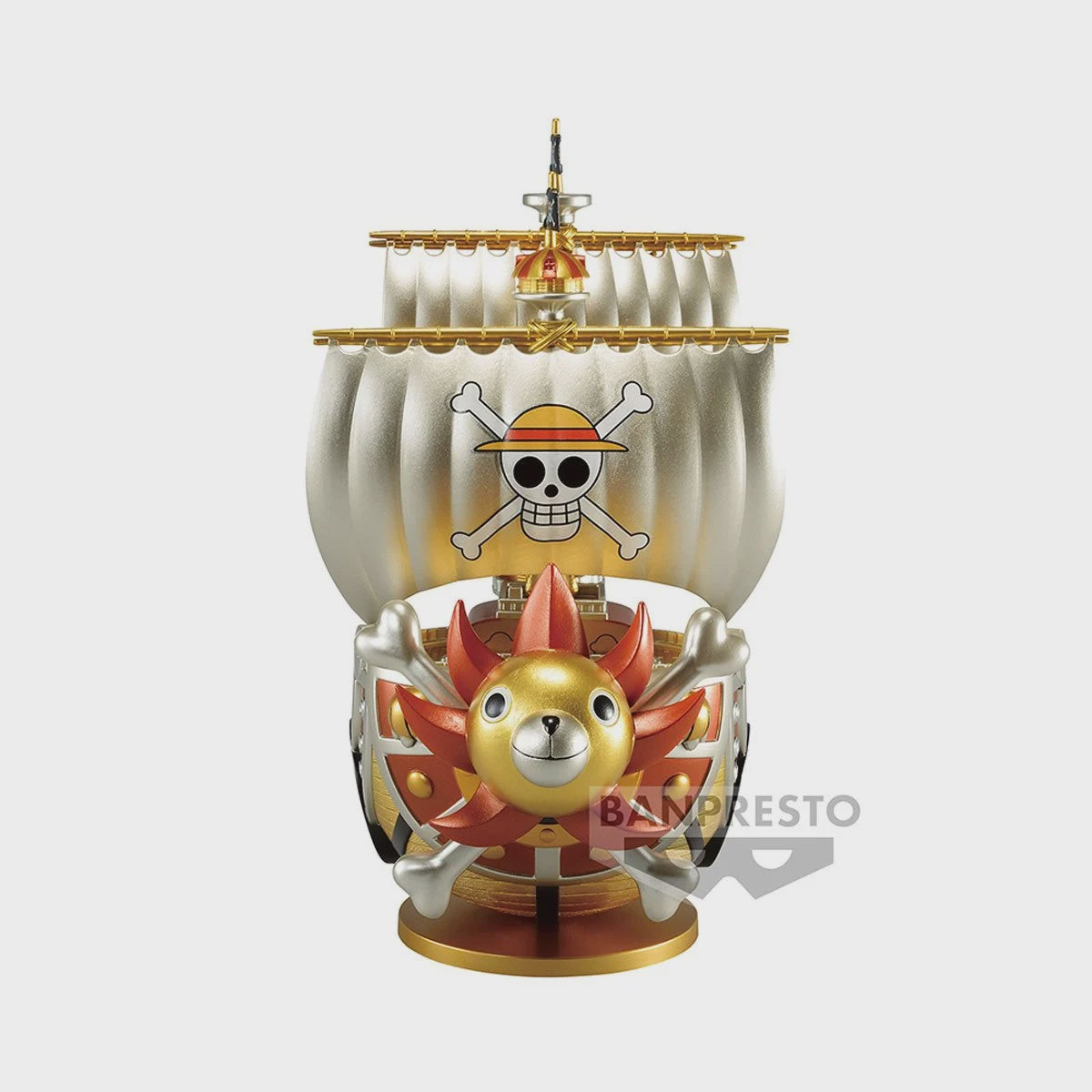 One Piece Mega World Collectable Thousand Sunny Ship Gold Color Special Statue