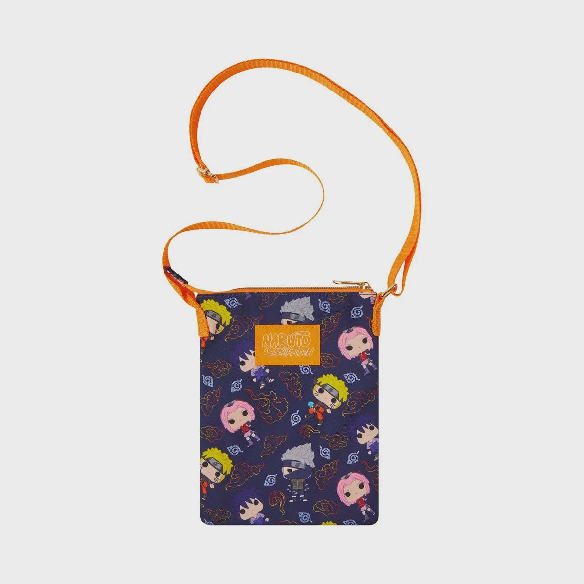 Naruto Pop! Group Print Crossbody Passport Bag