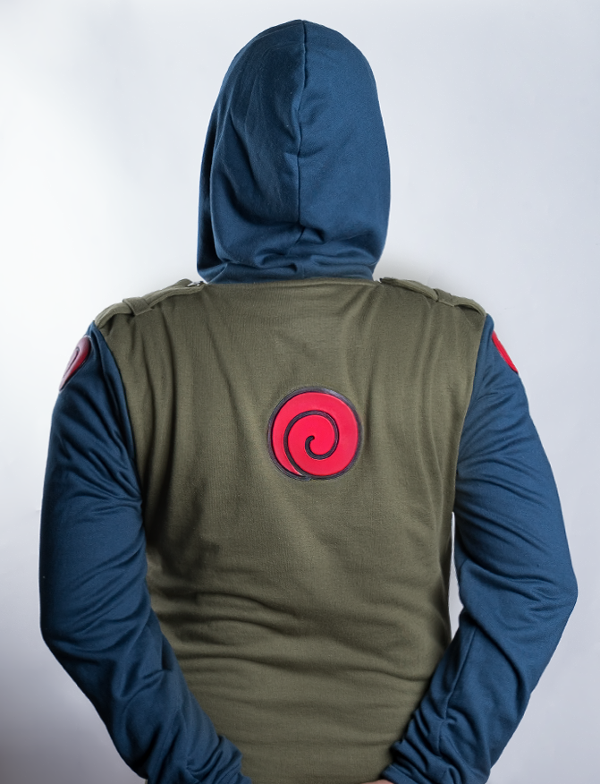 Sudadera Kakashi Verde con Azul