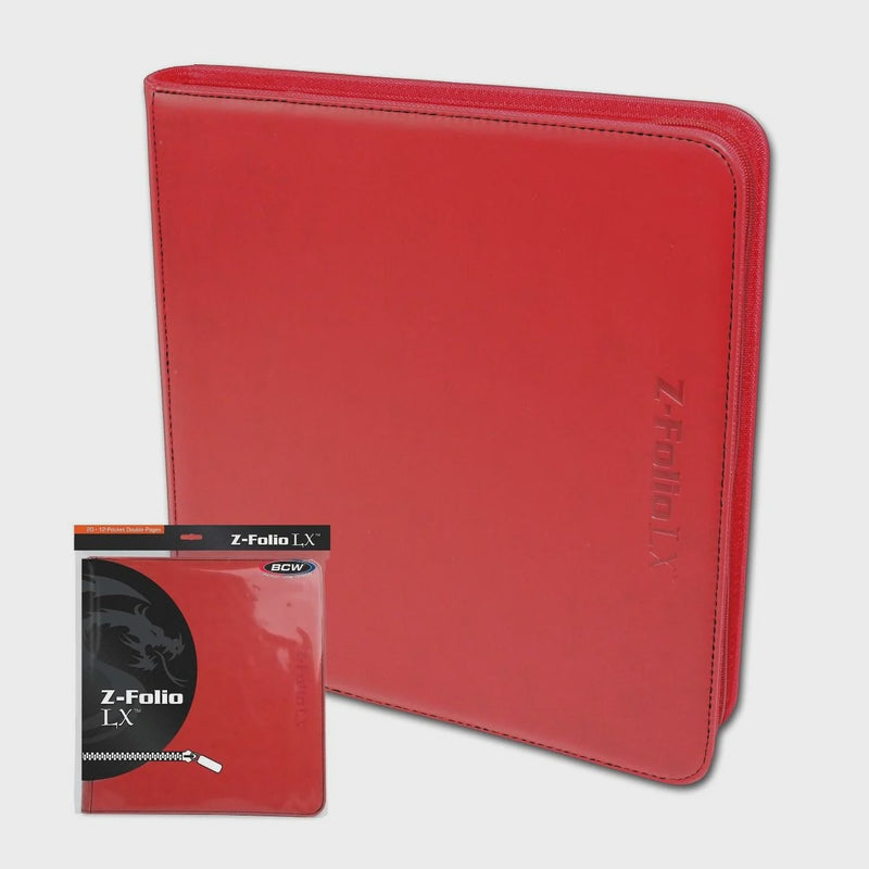 Portfolio: 12-Pocket Zippered LX Red