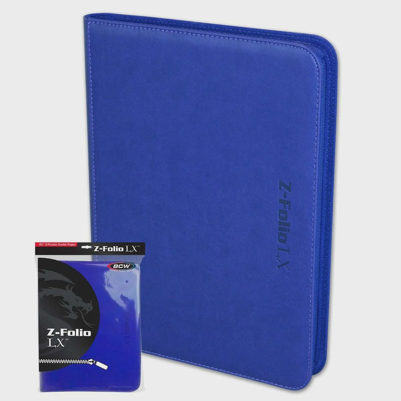 Portfolio: 9-Pocket Zippered LX- Blue