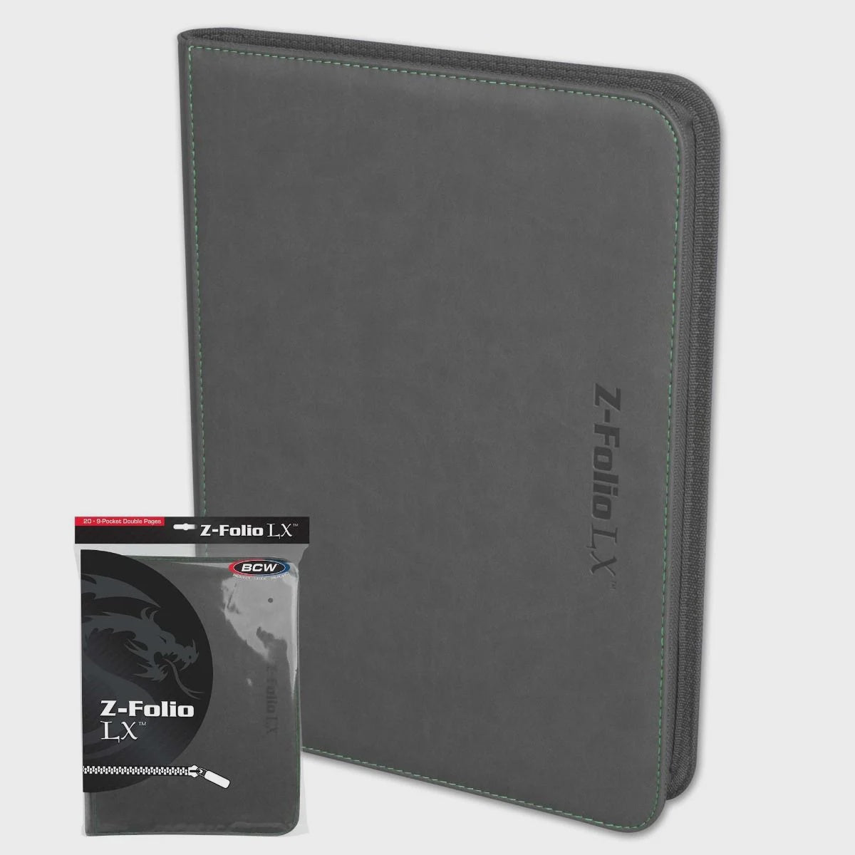 Portfolio: 9-Pocket Zippered LX- Gray