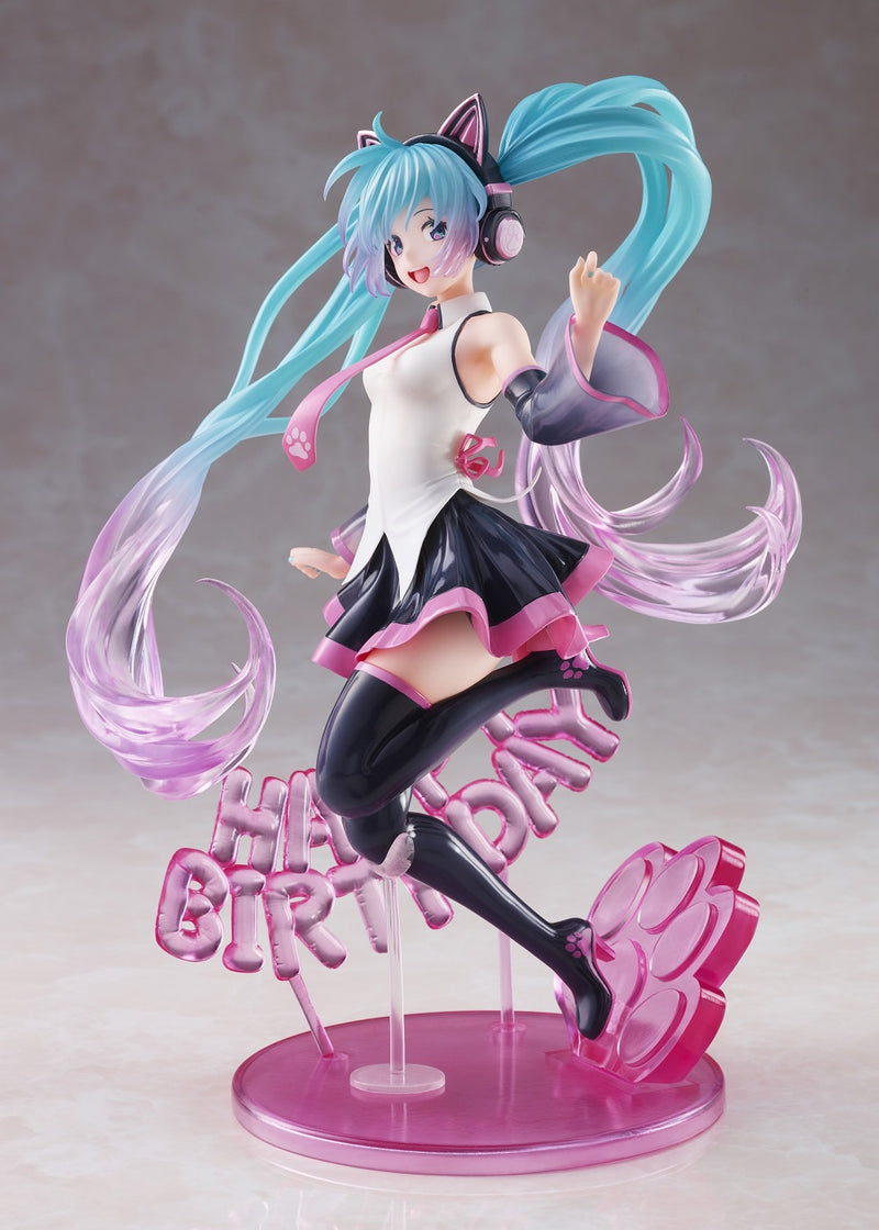 Hatsune Miku Birthday 2021 AMP Figure  Happy Cat ver Prize Figure