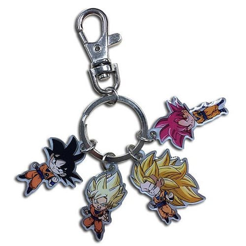 Llavero de metal de Goku en fases