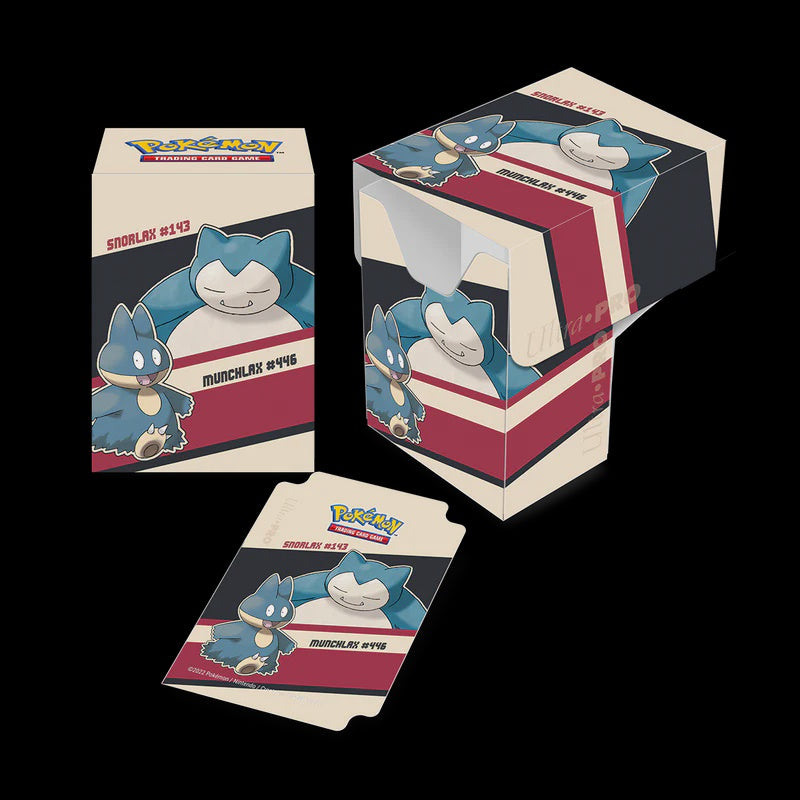 ULTRA PRO: SNORLAX & MUNCHLAX FULL VIEW DECK BOX FOR POKEMON TCG