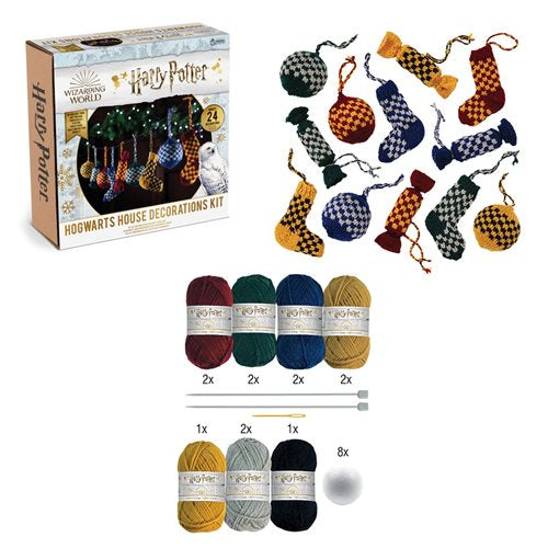 Hogwarts House Christmas Decoration Knitting Kit