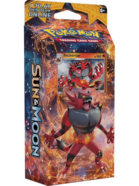 Pokemon Sun and moon Theme Deck Roaring Heat