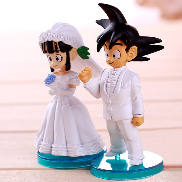 Llaveros para pareja de Goku y Milk - llavero de Goku para novios