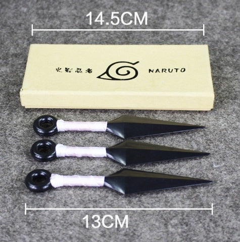 Kunai Naruto 13 cm 3 pza PVC
