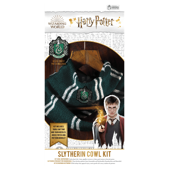 Harry Potter Wizarding World Collection Slytherin Cowl Scarf Knitting Kit