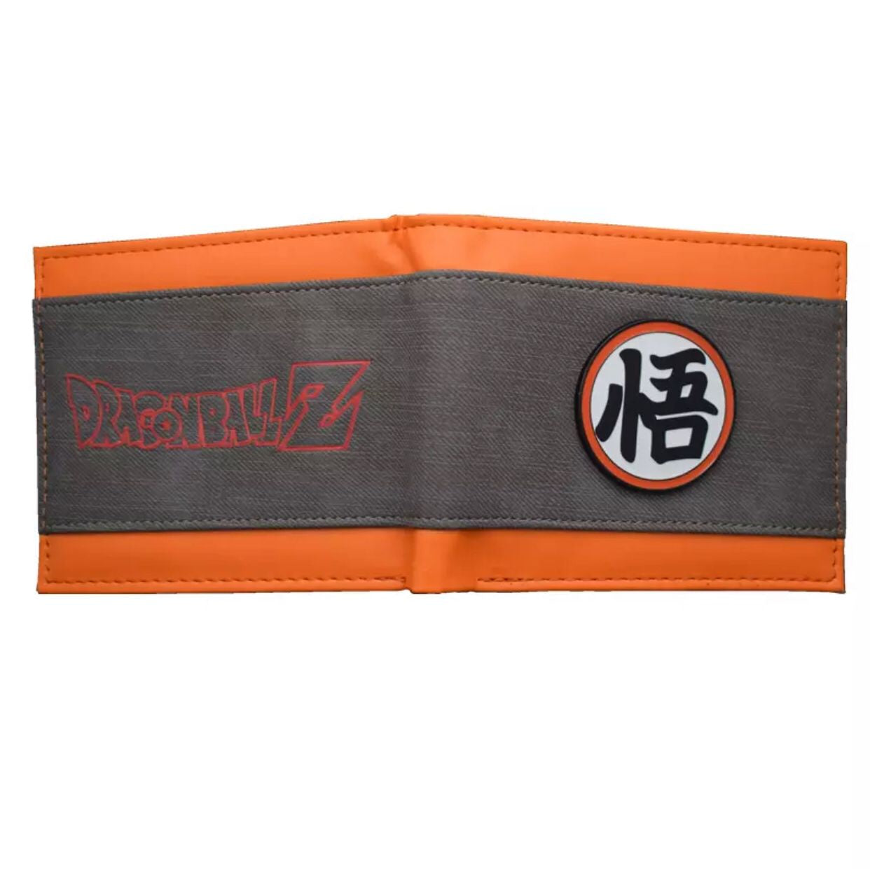 Cartera Dragon Ball Kanji Goku gris/Naranja