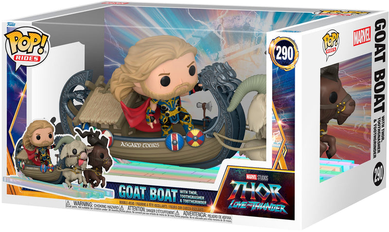Funko pop Goat Boat with Thor, Toothgnasher & Toothgrinder 290