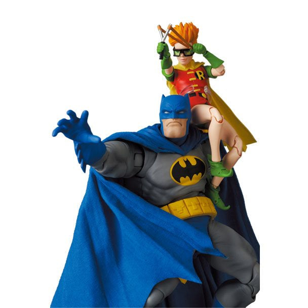 BATMAN: THE DARK KNIGHT RETURNS BATMAN (BLUE VERSION) AND ROBIN MAFEX ACTION FIGURES