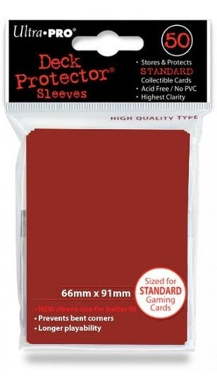 Ultra Pro: Standard Sleeves - Red 50ct MICAS