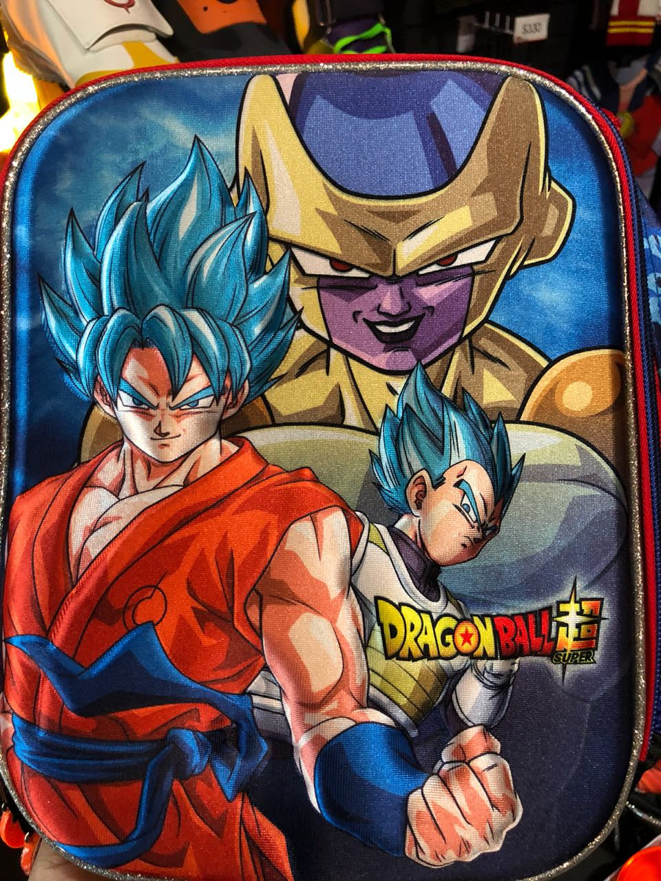 Mochila DBSuper Golden Frezzer Goku y Vegeta