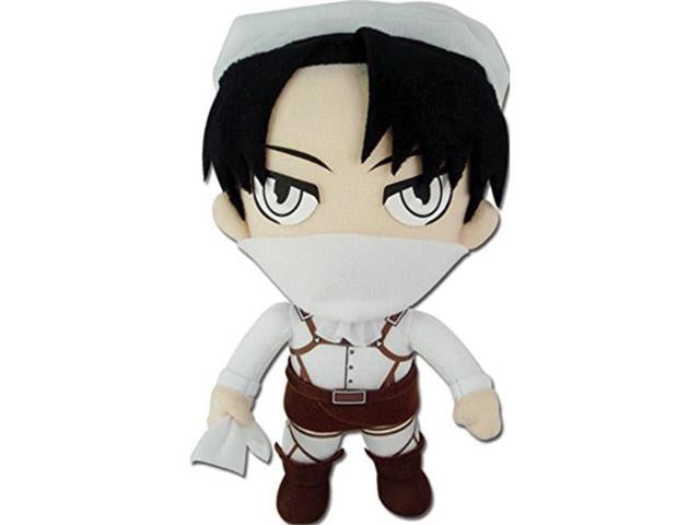 Great Eastern Attack on Titan Cleaning Levi Ackerman Stuffed Plush, 8.5"