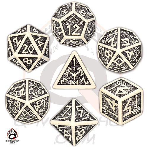 SET DE DADOS DWARVEN BEIGE/BLACK