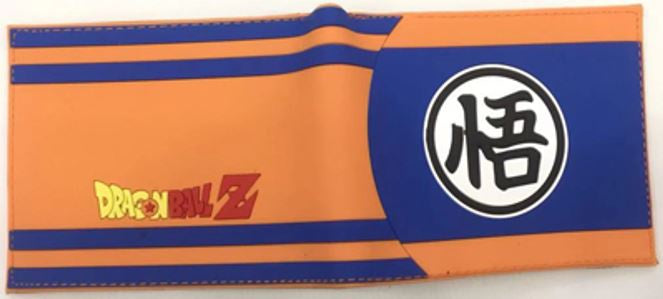 Cartera Kanji Goku Naranja Azul