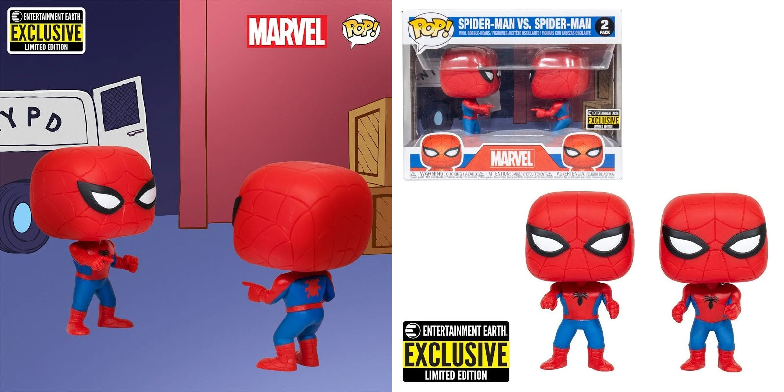 Funko Spider Man Vs Spiderman EEExclusive