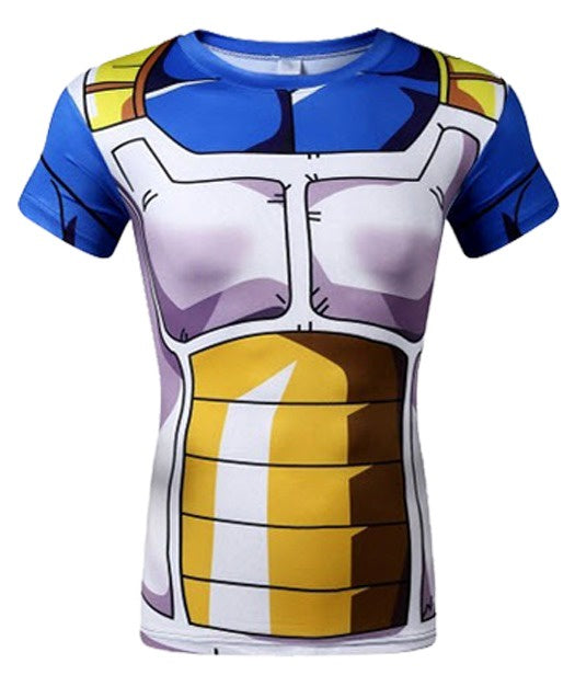 Playera Licra Vegeta Azul Extra Small