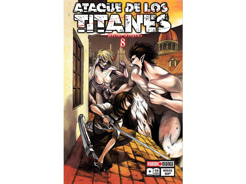 ATTACK ON TITAN N.8-Mangas Panini-PANINI-Akibara Xpress