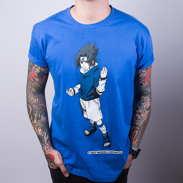 Camisa Naruto Sasuke Azul X Large