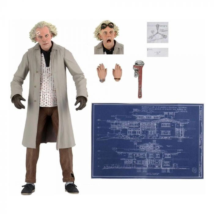 Back To The Future - 7 Scale Action Figure - Ultimate Doc Brown-Figuras-BANDAI-Akibara Xpress