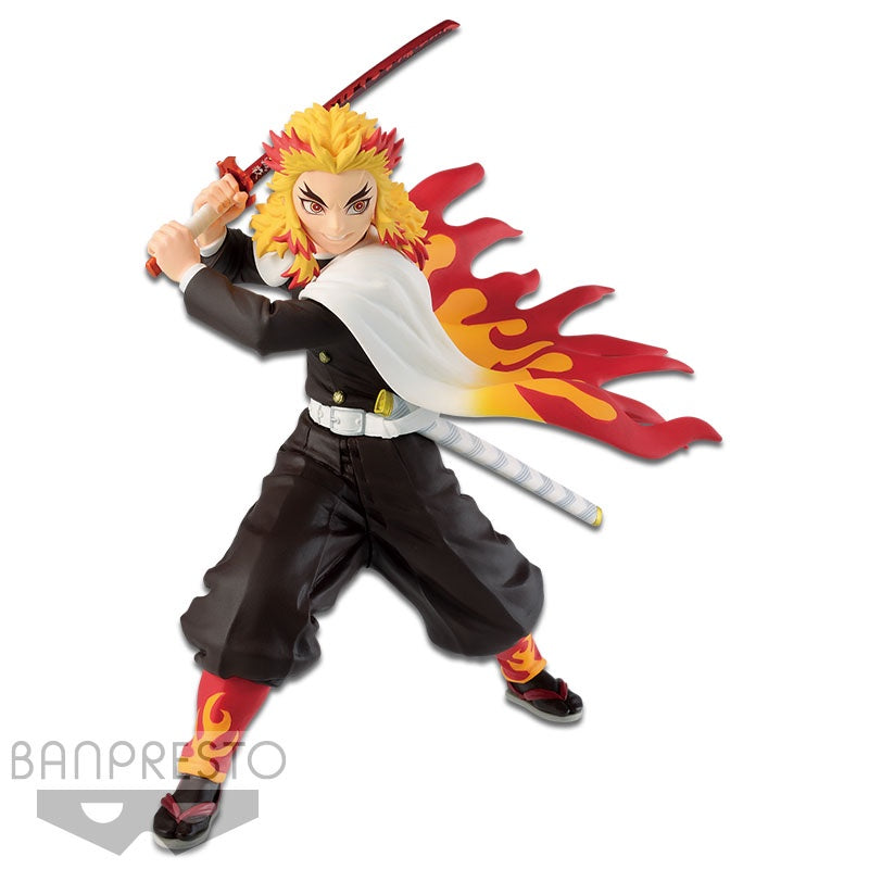 Banpresto Demon Slayer Vibration Stars Tanjiro & Kyojuro A: Kyojuro Rengoku-Figuras-BANDAI-Akibara Xpress