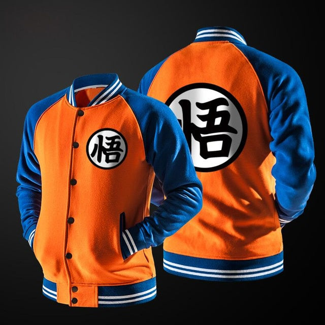 Hombre Dragon ball Azul Varsity M