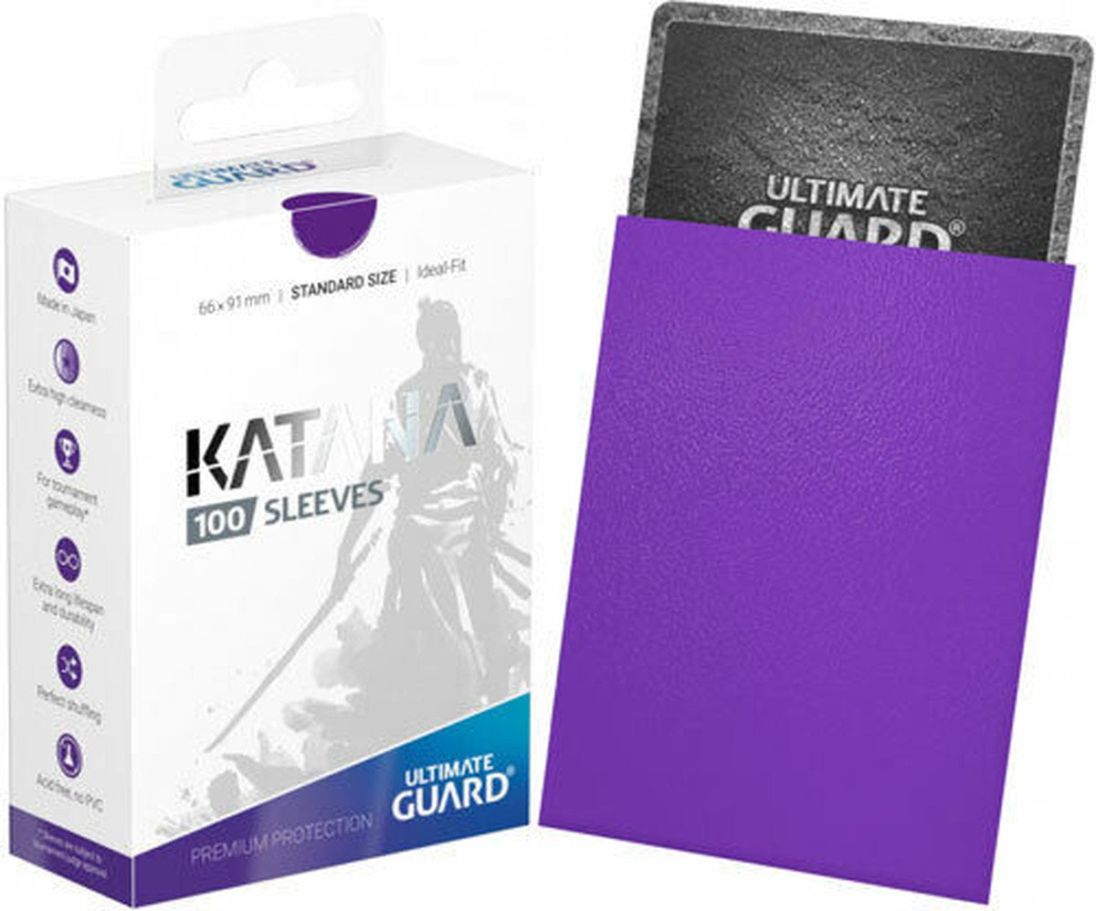 Card Sleeves: Katana Sleeves Standard Size- Purple (100ct)-TCG-KATANA-Akibara Xpress
